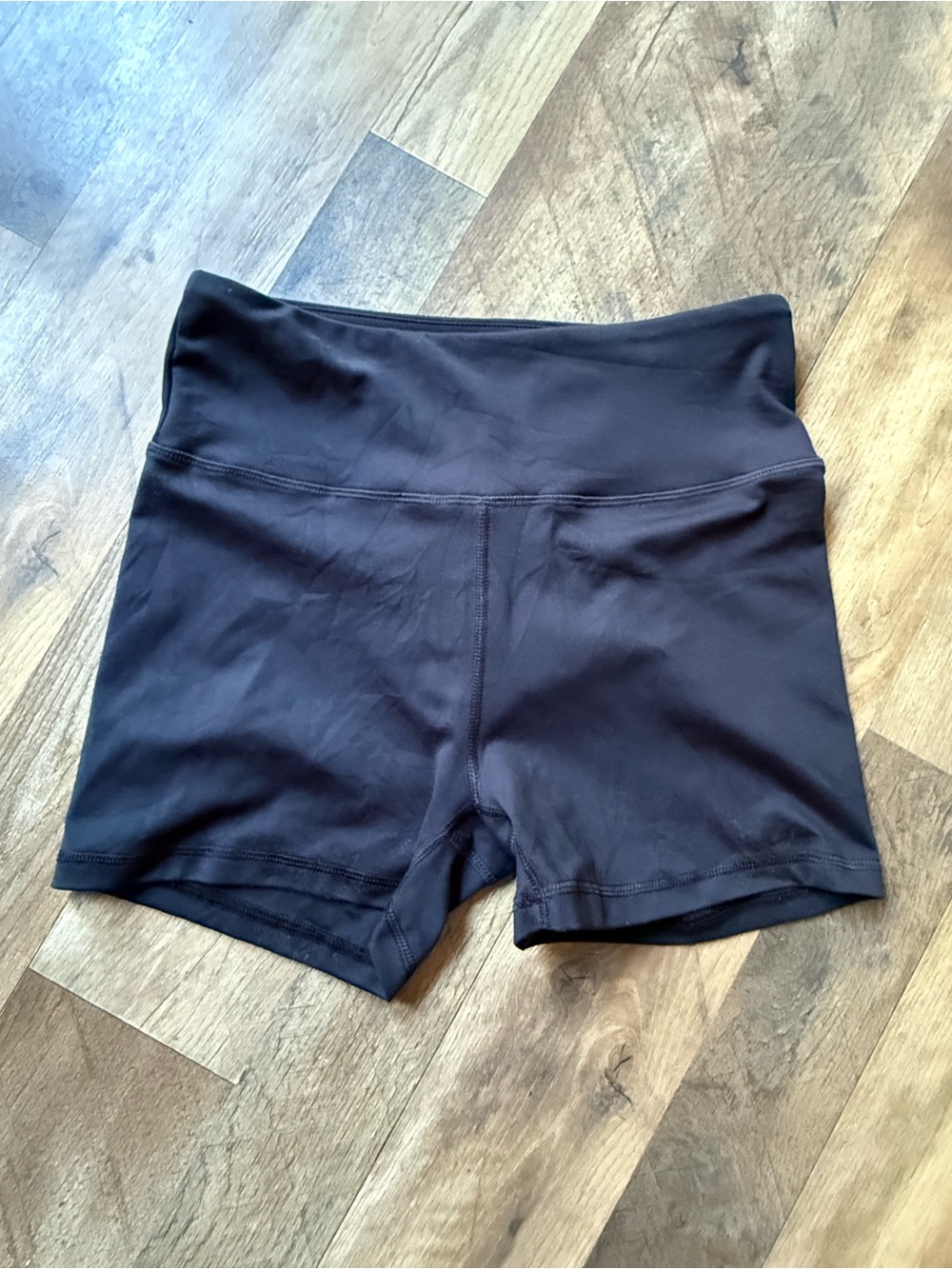 Balance Collection Black High-Rise Bike Shorts